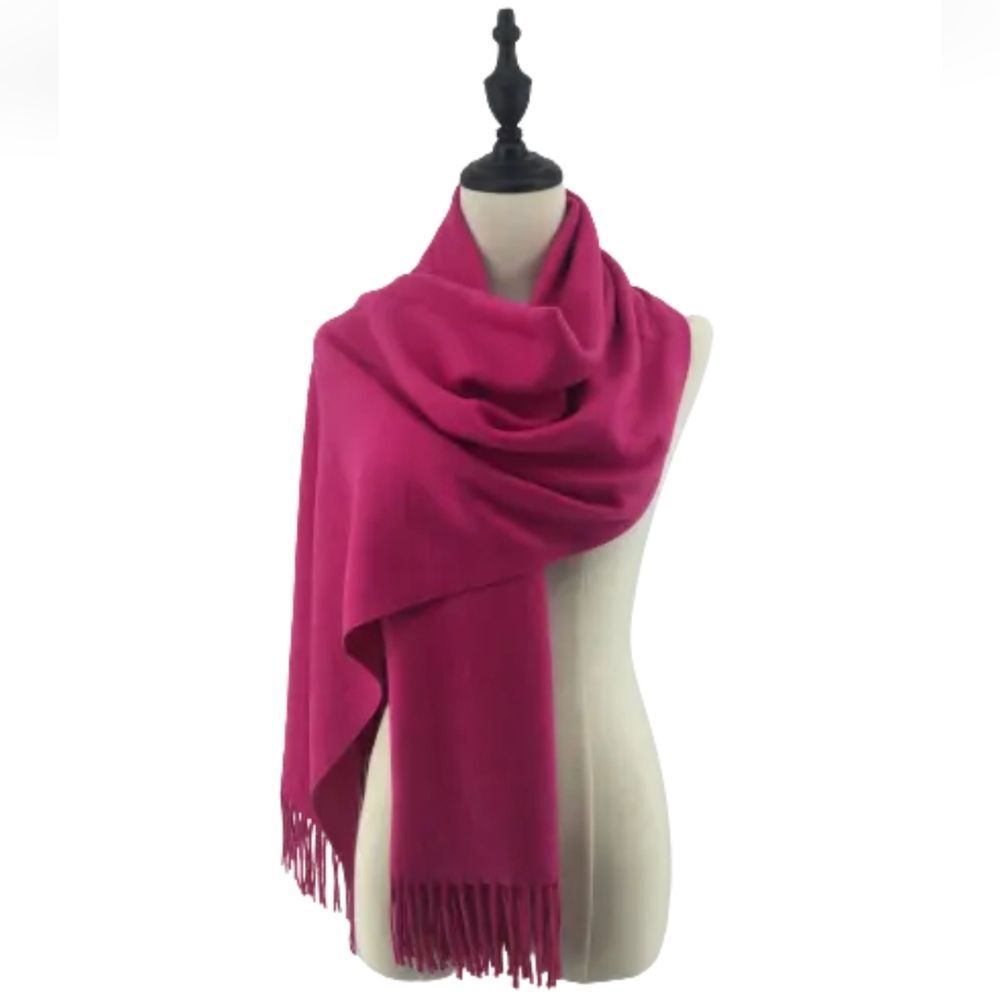 Winter Men Women Warm Cashmere Thick Scarf Shawl Wraps Wool Scarves US Seller